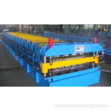 Colored Galvanized Steel Double Layer Roll Forming Machine
